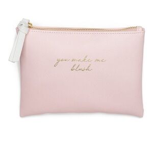 Crown & Ivy NWT Pink You Make Me Blush Cosmetic Bag Pouch